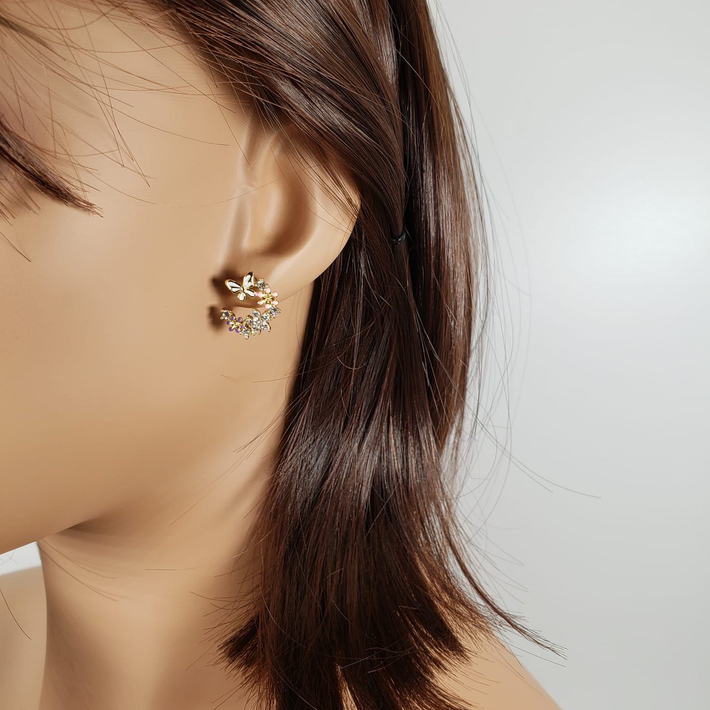 Small Floral Stud Earrings (ESE 1013)