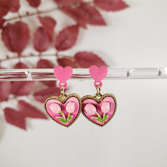 Vintage Style Stud Earrings (ESE 1010)