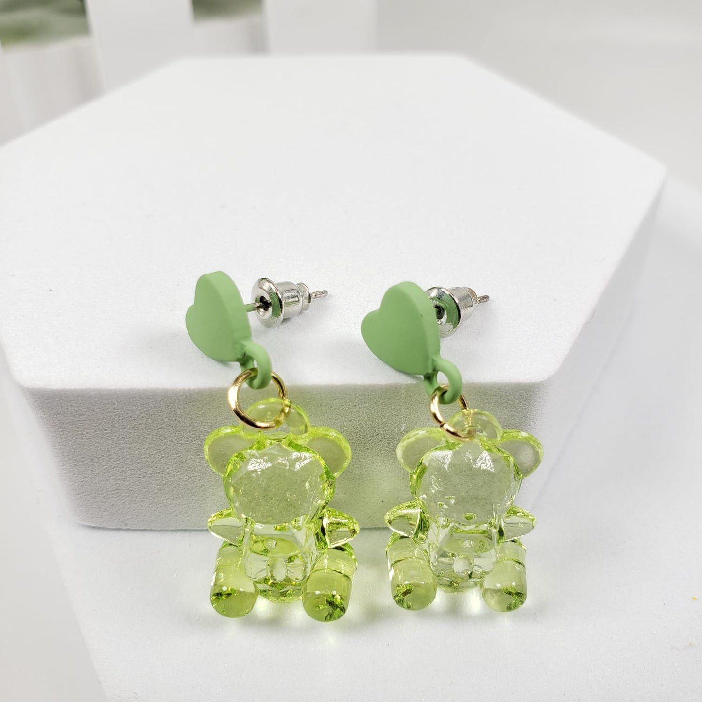Multicolor Bear Stud Earrings (ESE 1029)