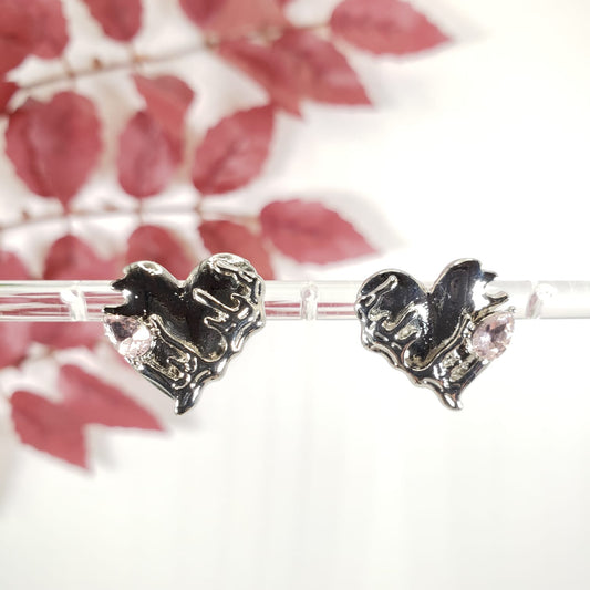 Heart Of Thorns Stud Earrings (ESE 1009)