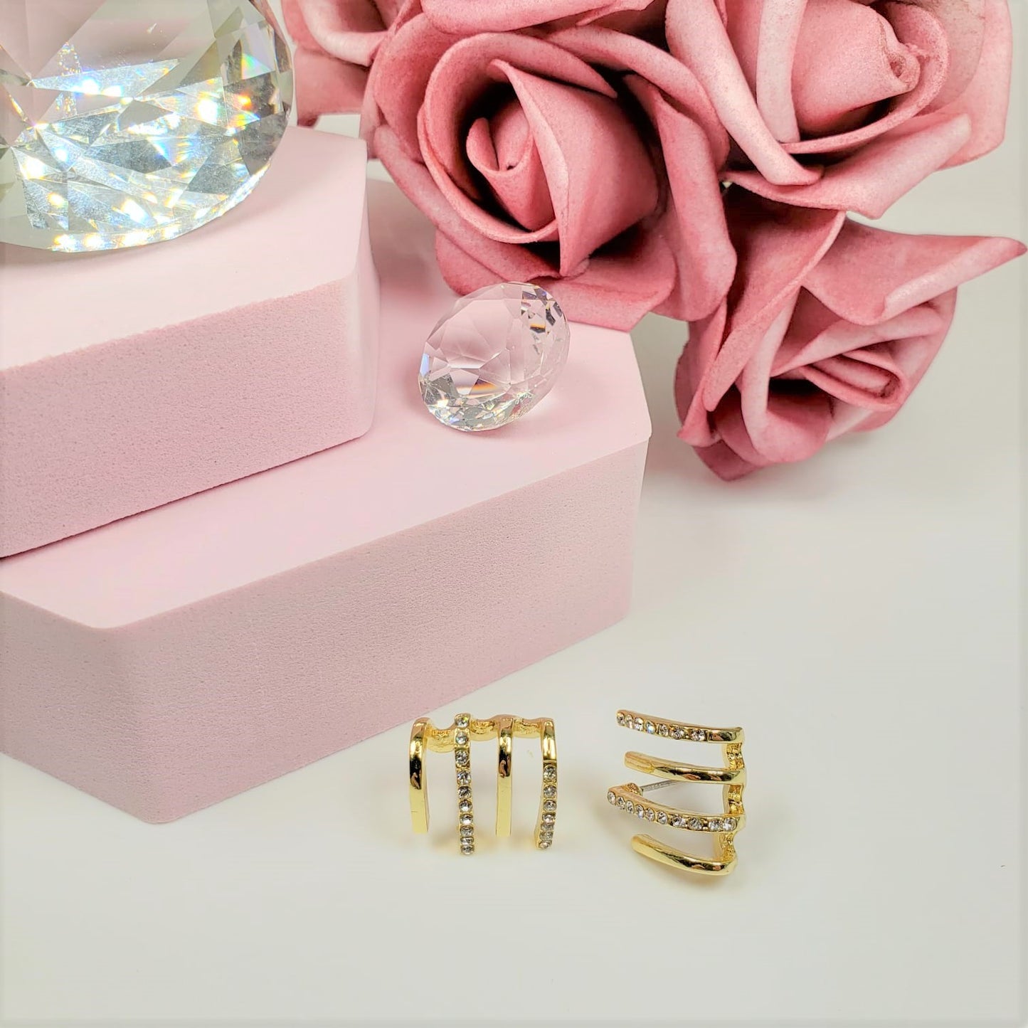 Luxury Collection Crystal Stud Earrings (ESE 1001)