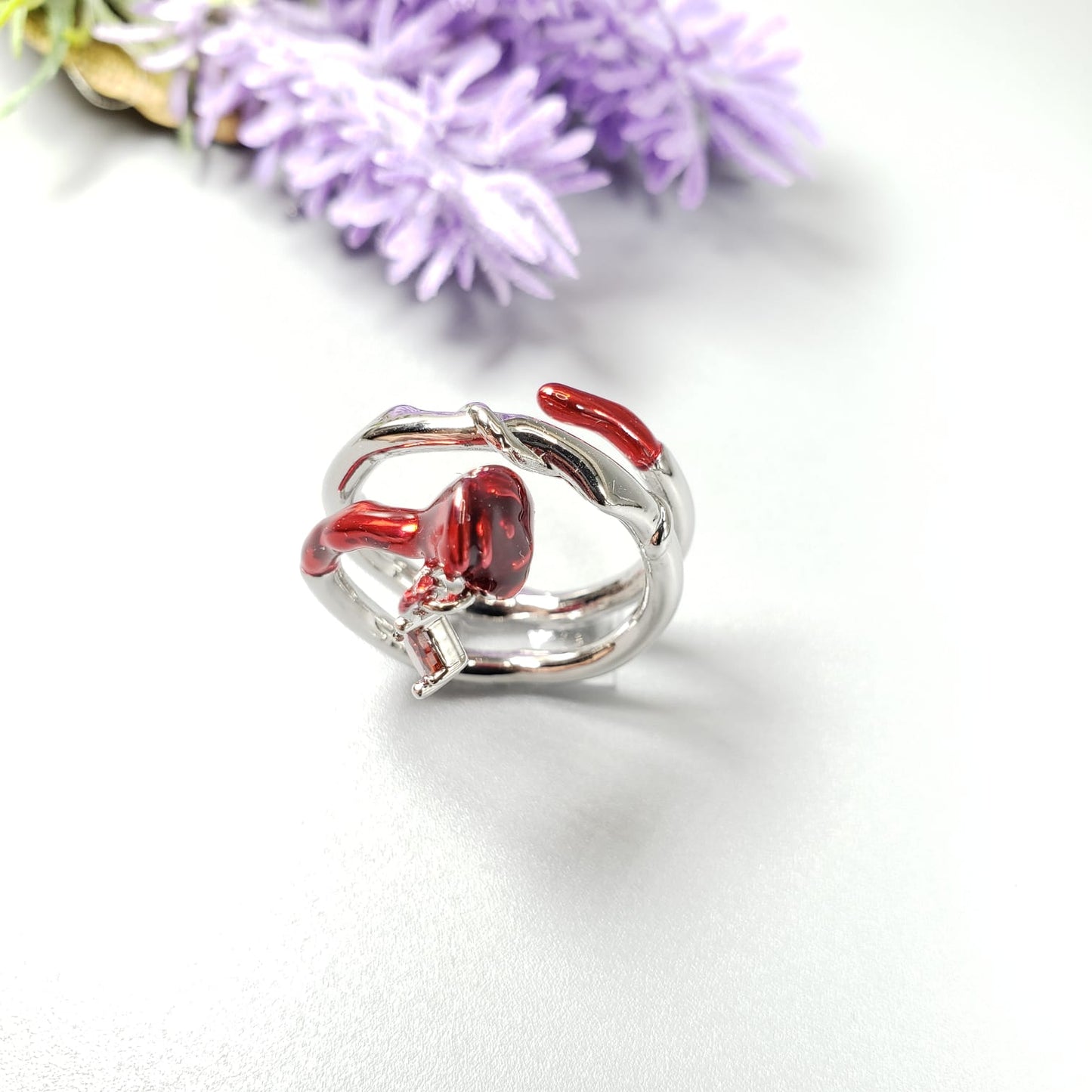 3D Rose Ring & Three Rose Ring
