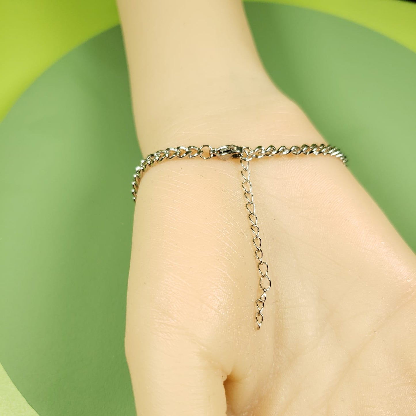 Simple Heart Chain Bracelet (BC 7205)