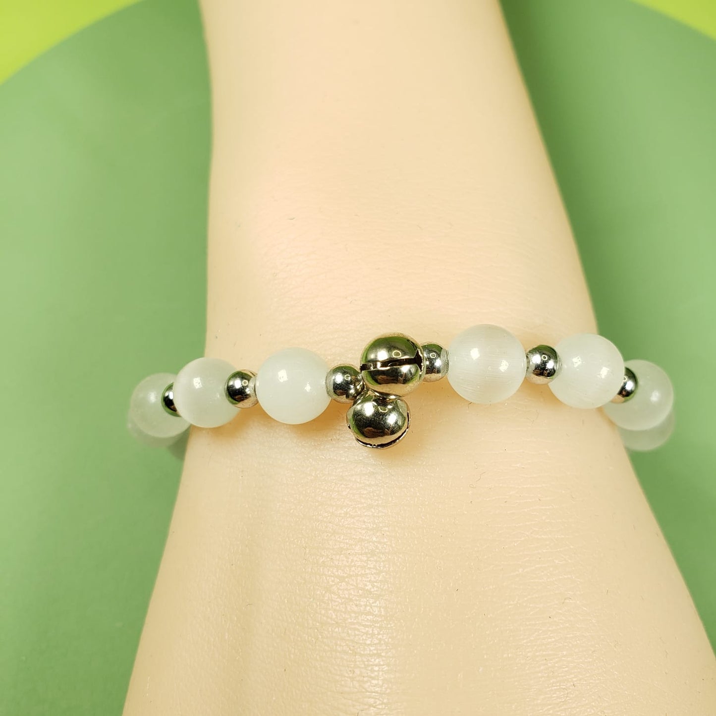 Opal Crystal Bell Beaded Bracelets (BBE 6204)