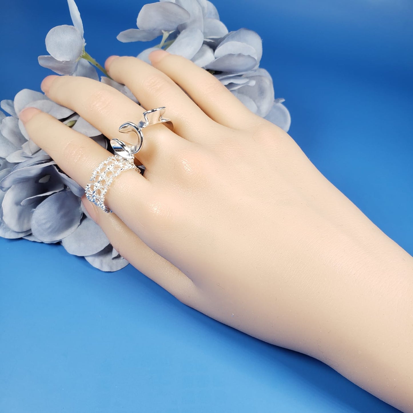 3D Wavy Pattern Rings (R 4001)