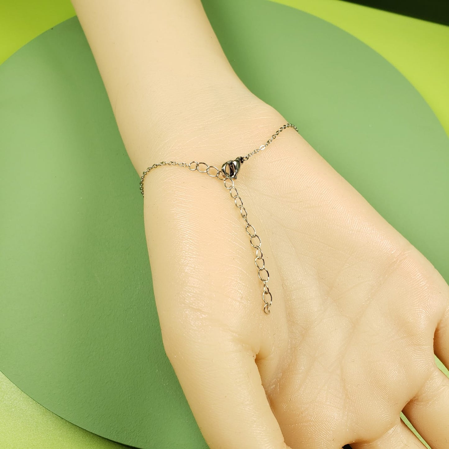 Double Heart Chain Bracelets (BC 7203)