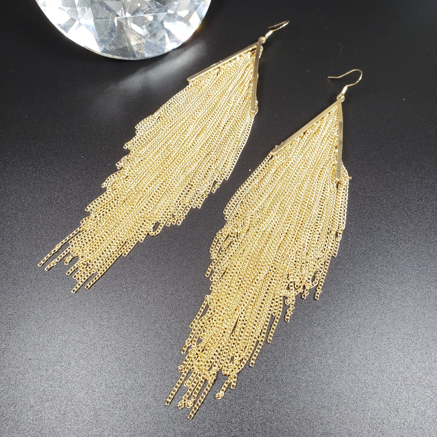 Triangle Tassel Hook Earrings (EHE 3114)