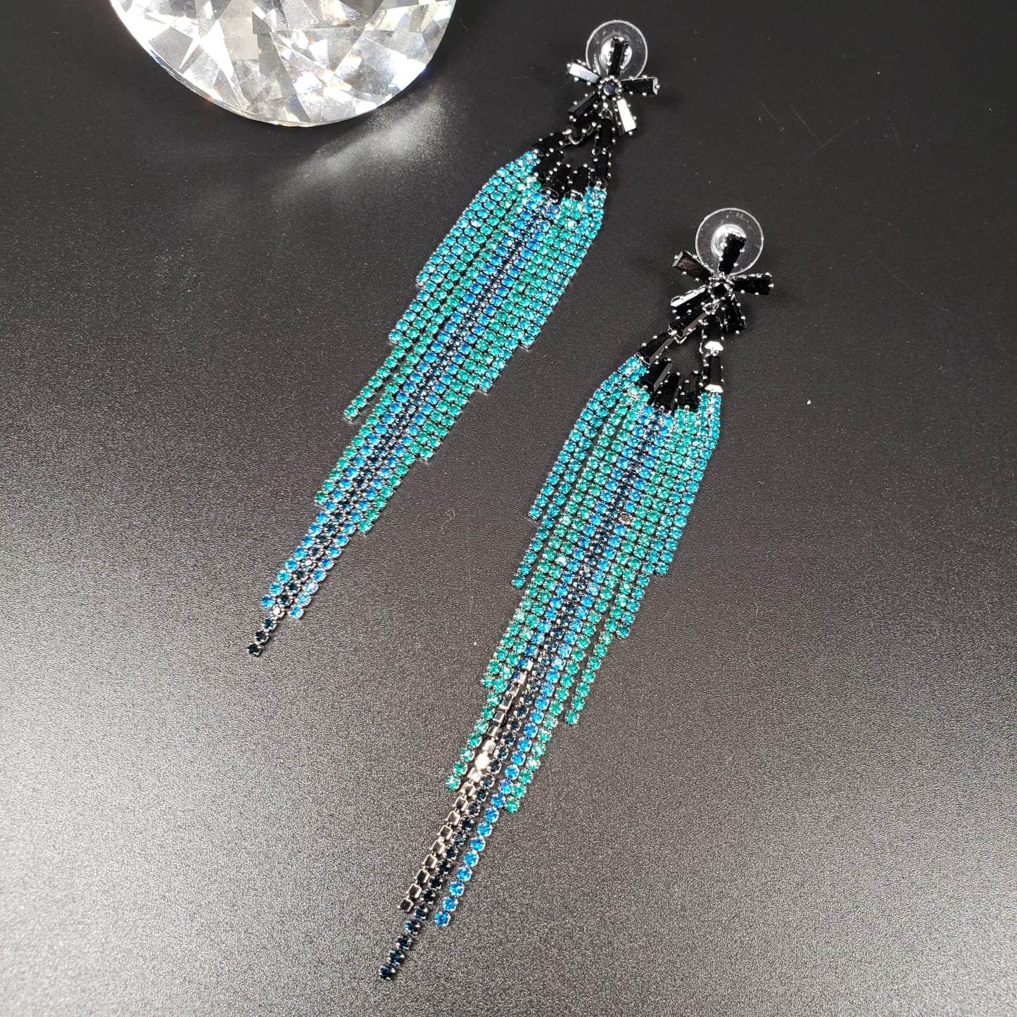 Flower Tassel Dangle Earrings (EDE 2332)