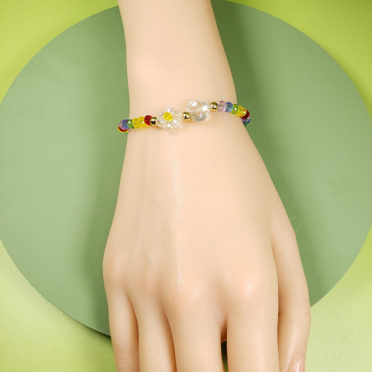 Colorful Crystal Beaded Bracelets (BBE 6205)