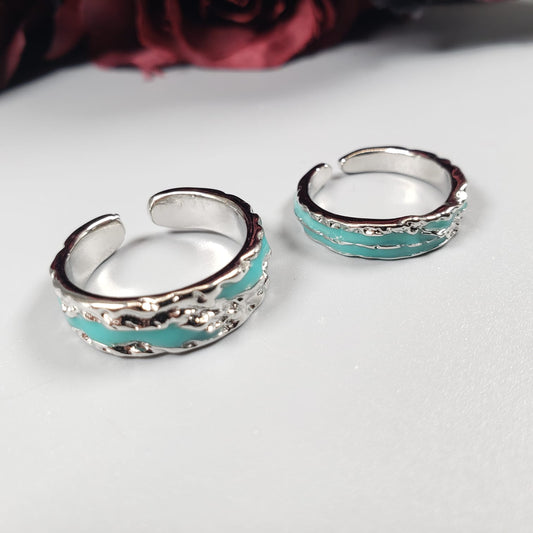 Mint Green Couple Rings