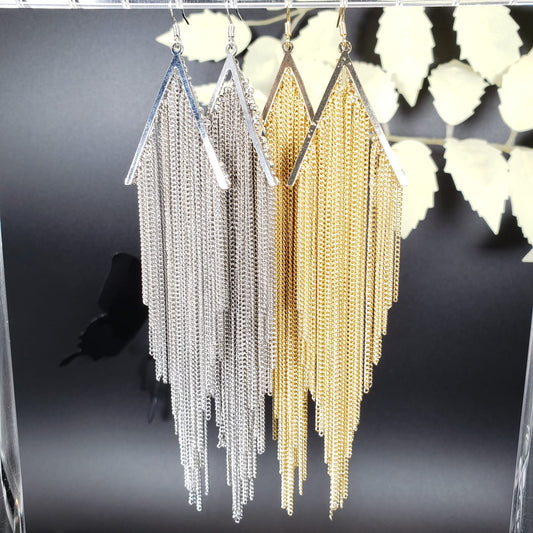 Triangle Tassel Hook Earrings (EHE 3114)