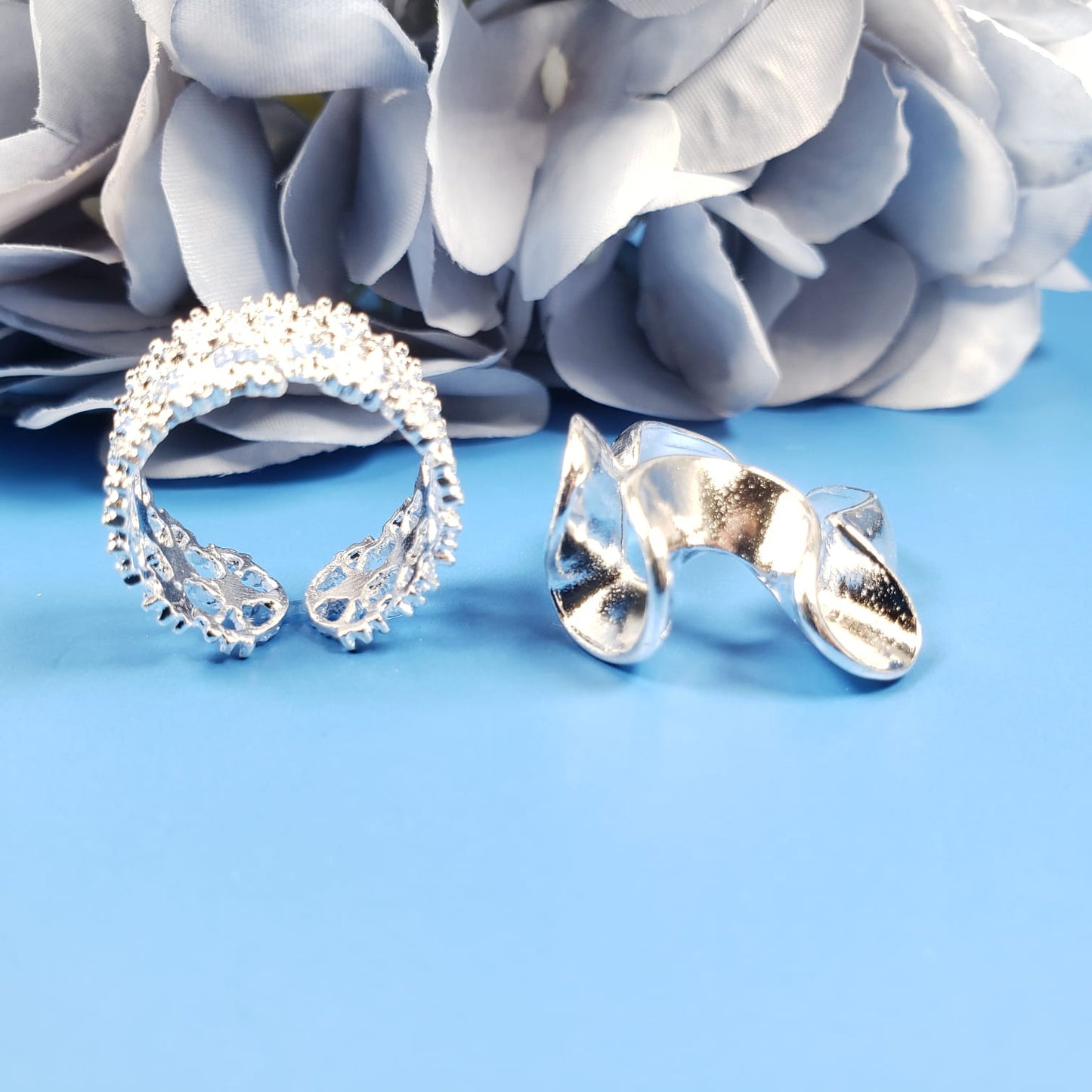 3D Wavy Pattern Rings (R 4001)