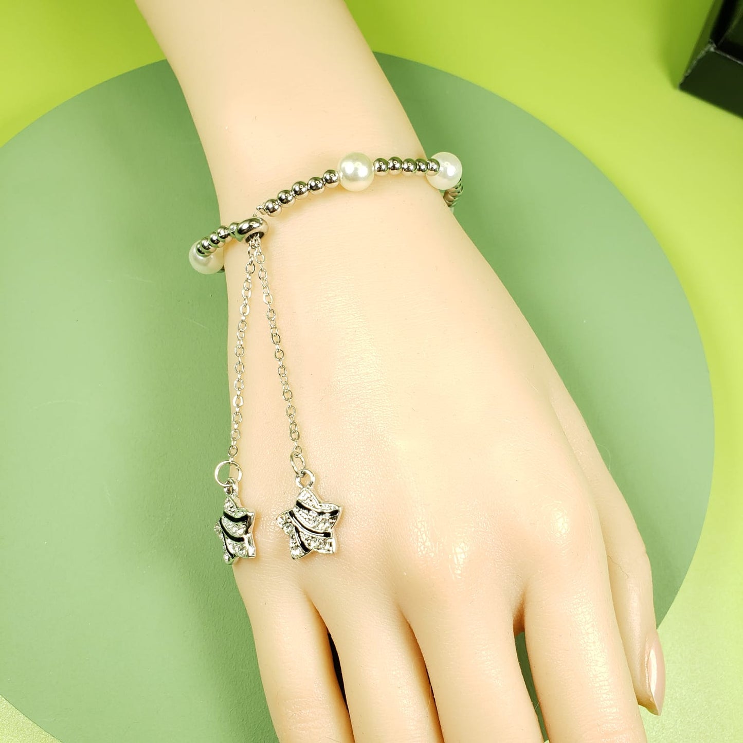 Double Stars Tassel Beaded Bracelet (BBE 6214)