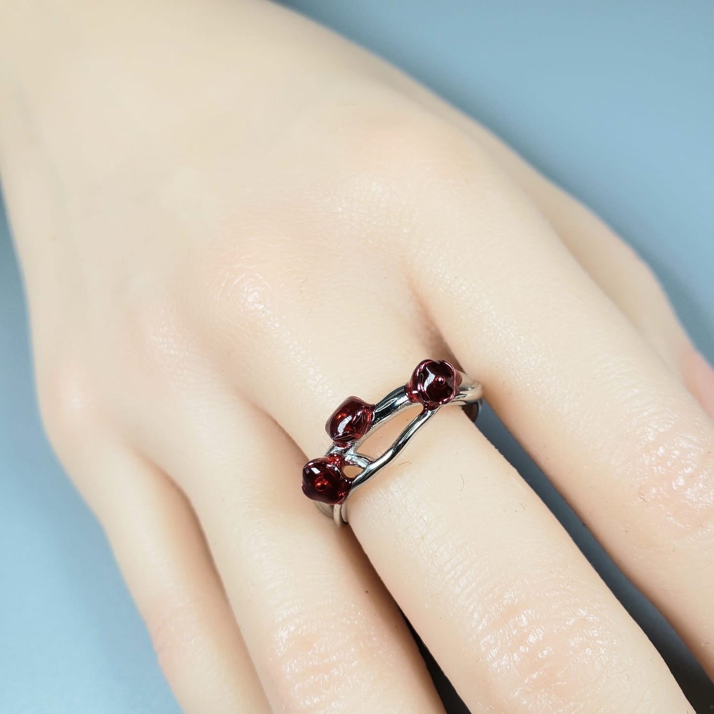 3D Rose Ring & Three Rose Ring