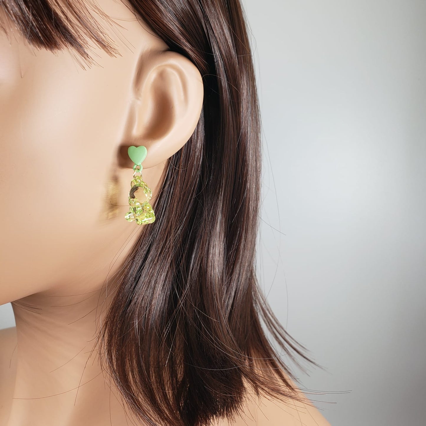 Multicolor Bear Stud Earrings (ESE 1029)