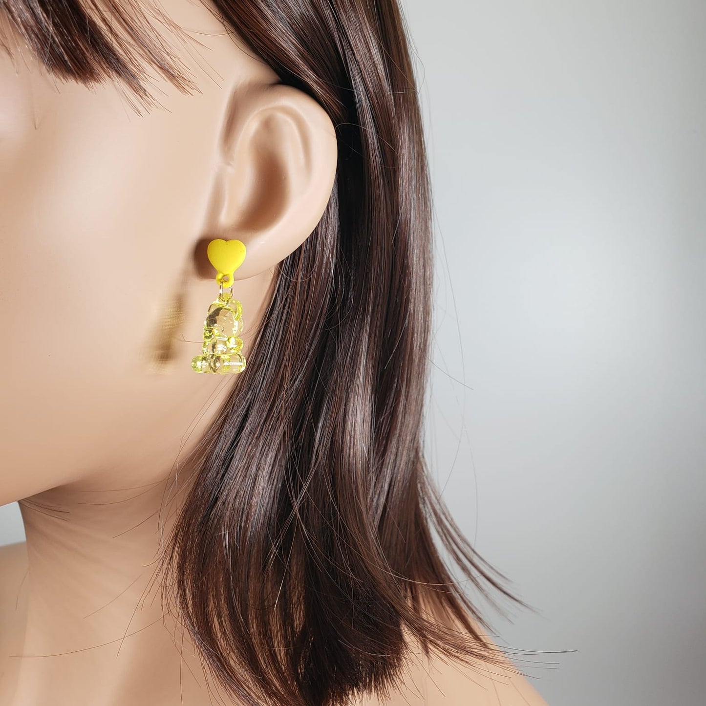 Multicolor Bear Stud Earrings (ESE 1029)