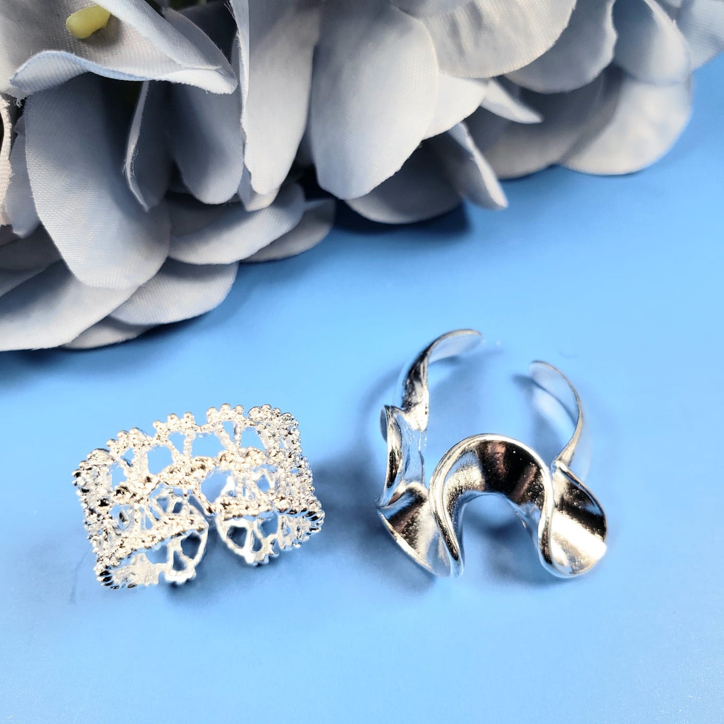3D Wavy Pattern Rings (R 4001)