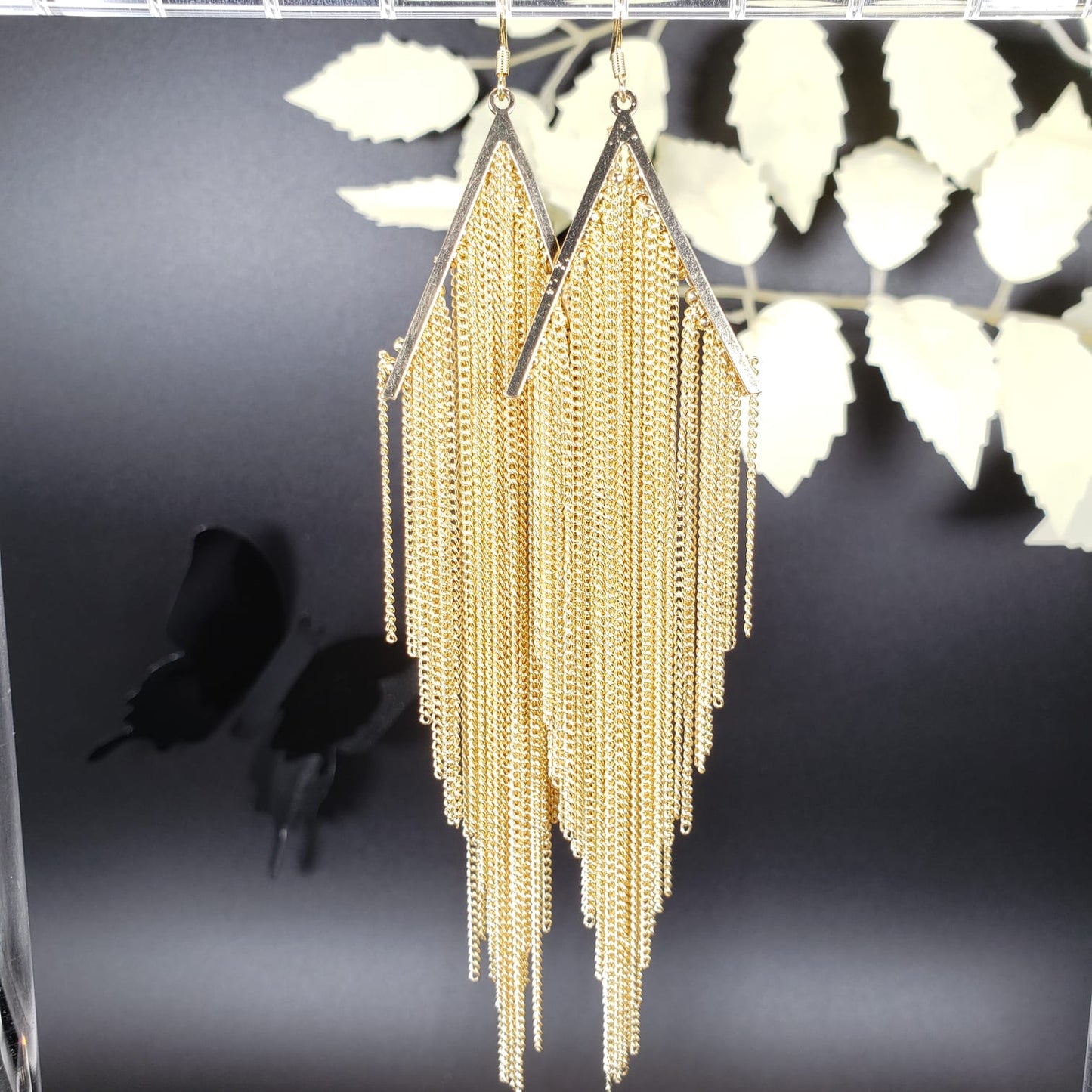 Triangle Tassel Hook Earrings (EHE 3114)