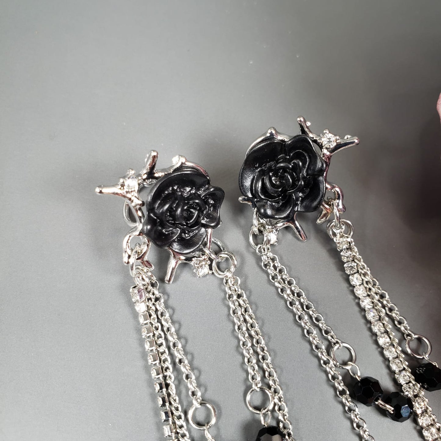 Black Rose Ear Cuff (EEC 1024)