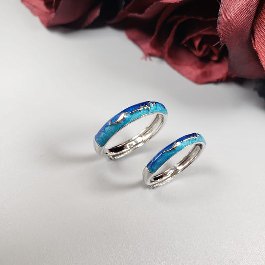 Little Whale Couple Rings