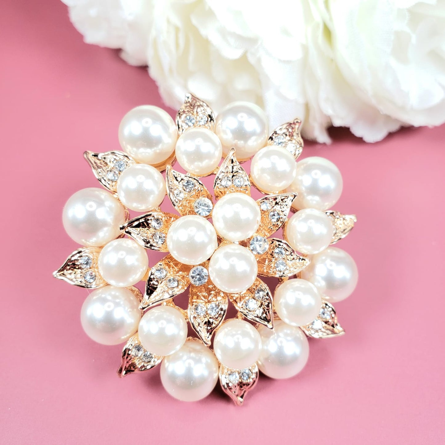 Pompous Pearl Flower Rings (R 4015)