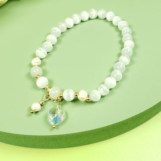 Simple Opal Crystal Beaded Bracelets (BBE 6212)