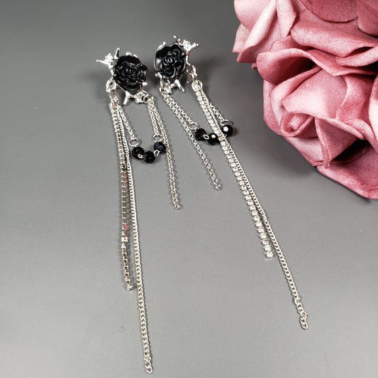 Black Rose Ear Cuff (EEC 1024)