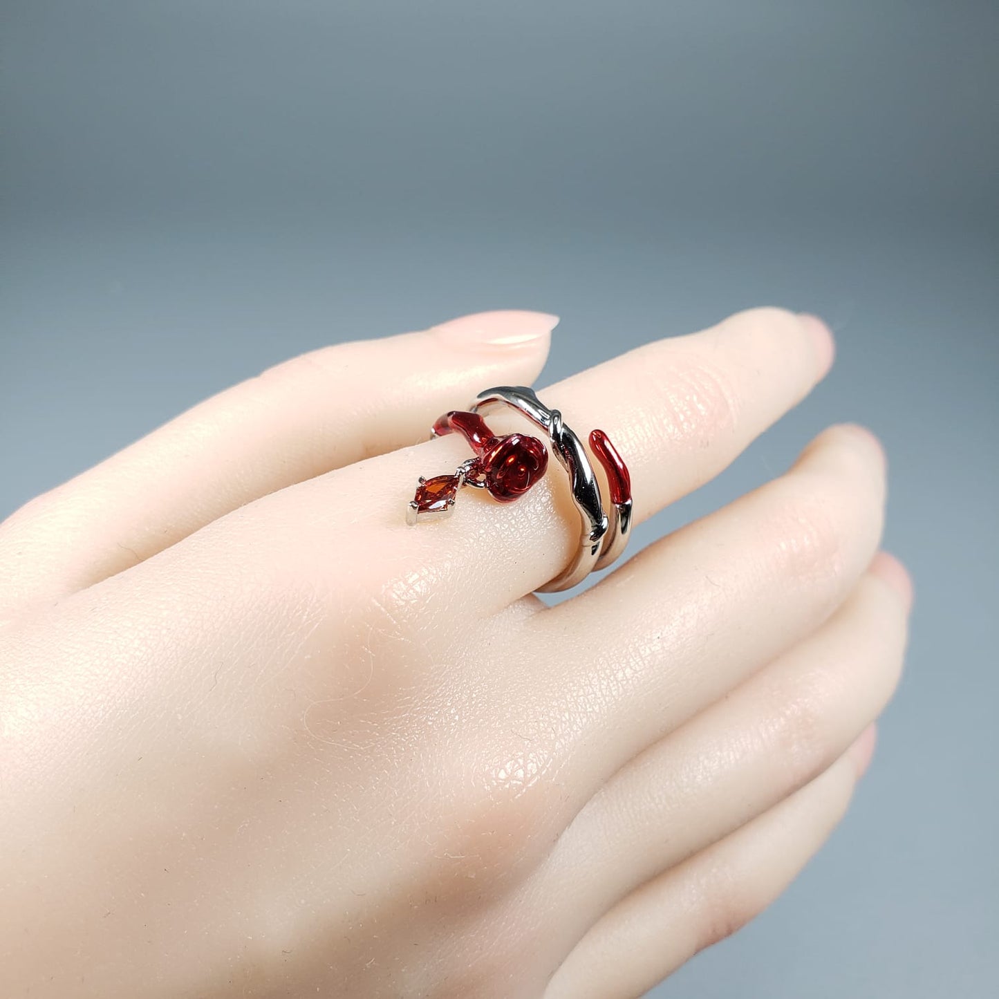 3D Rose Ring & Three Rose Ring