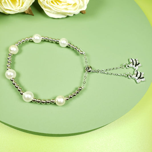 Double Stars Tassel Beaded Bracelet (BBE 6214)