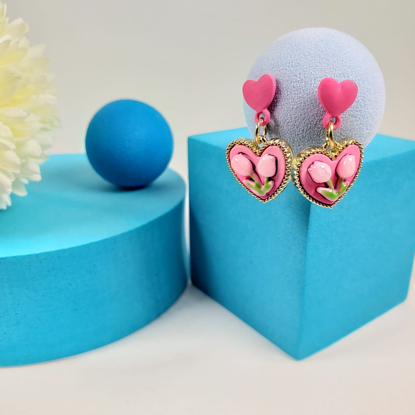 Vintage Style Stud Earrings (ESE 1010)