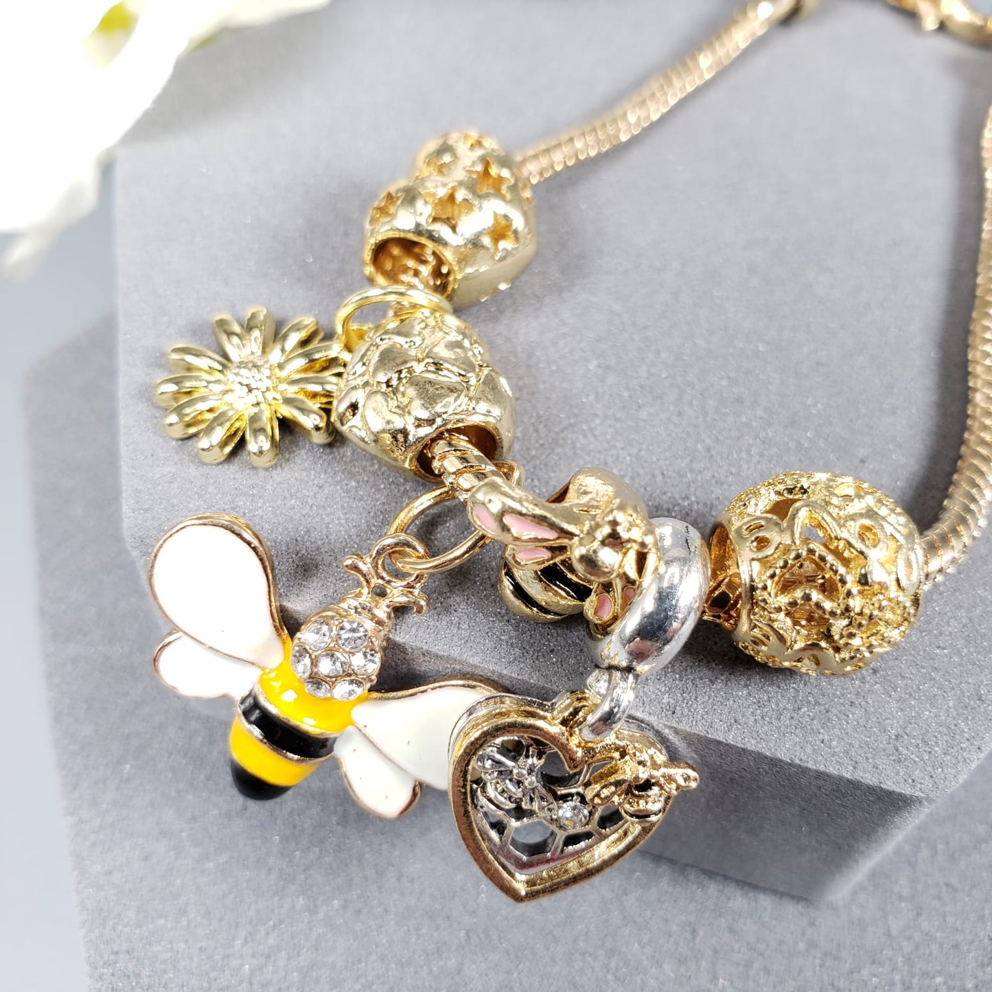 Bee Charm Bracelet