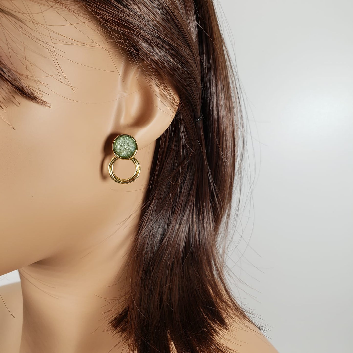 Vintage Style Stud Earrings (ESE 1025)