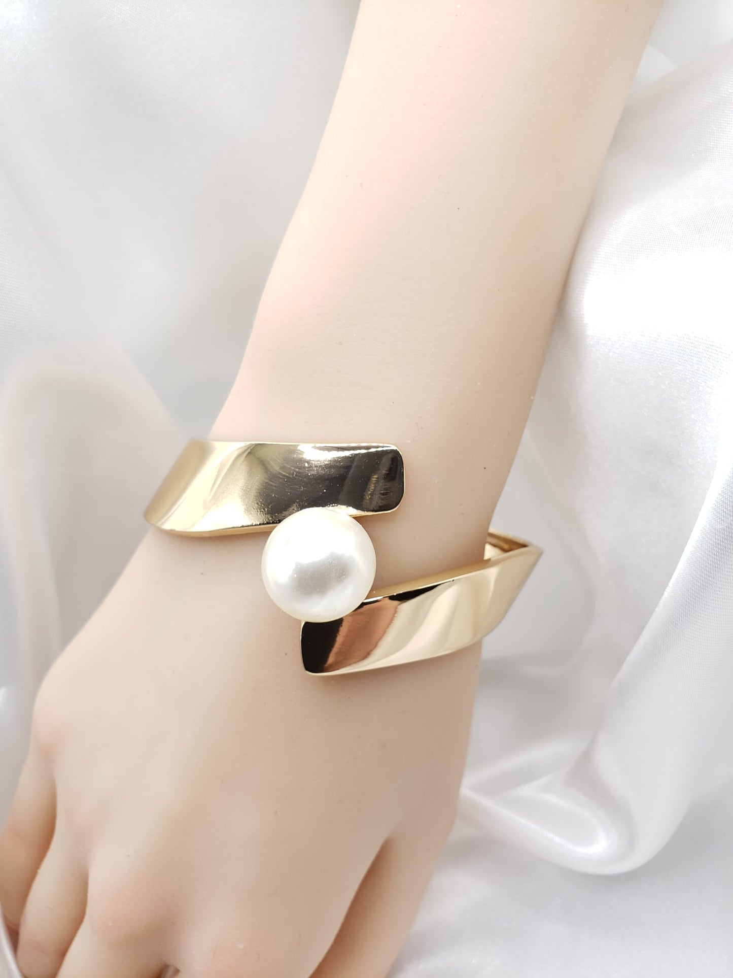 Single Pearl Cuff Bracelets