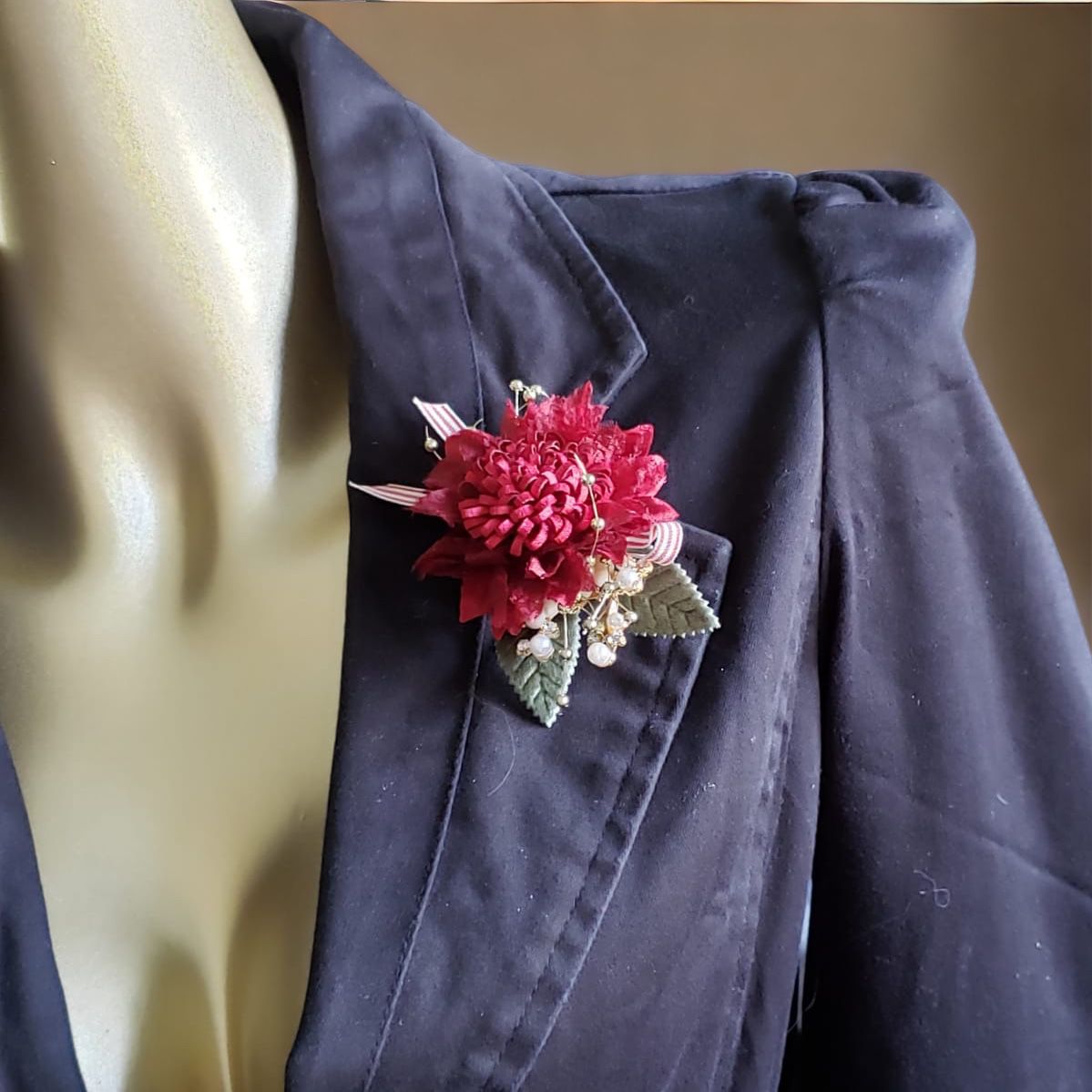 Fabric Collection 3D Flower Brooches (F7203)