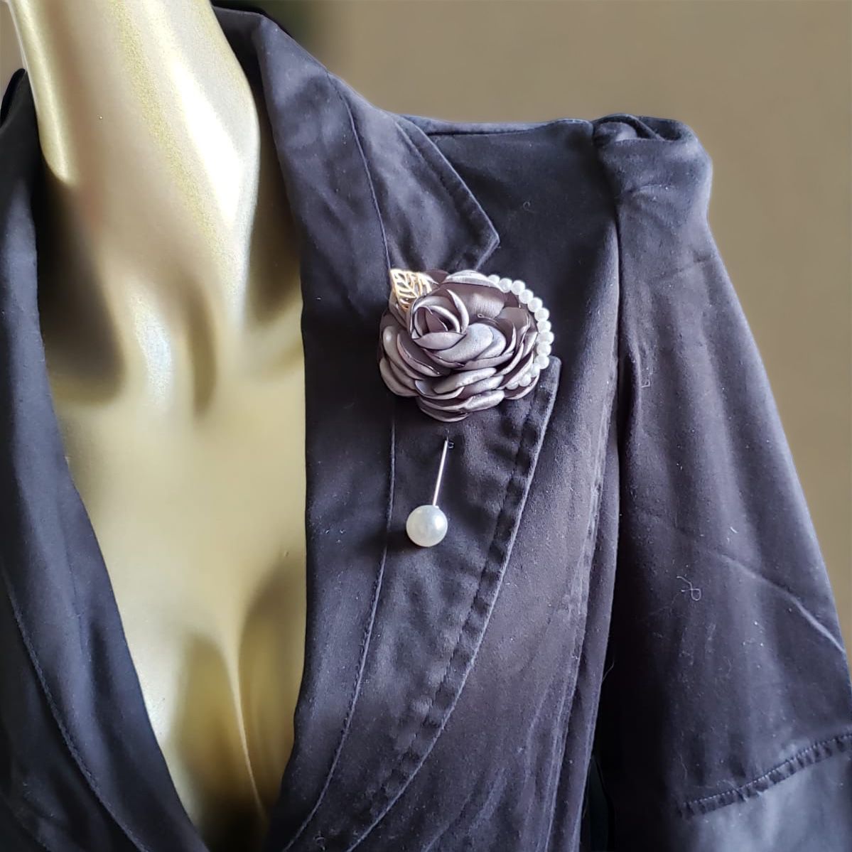 Fabric Collection 3D Flower Brooches (F 7201)