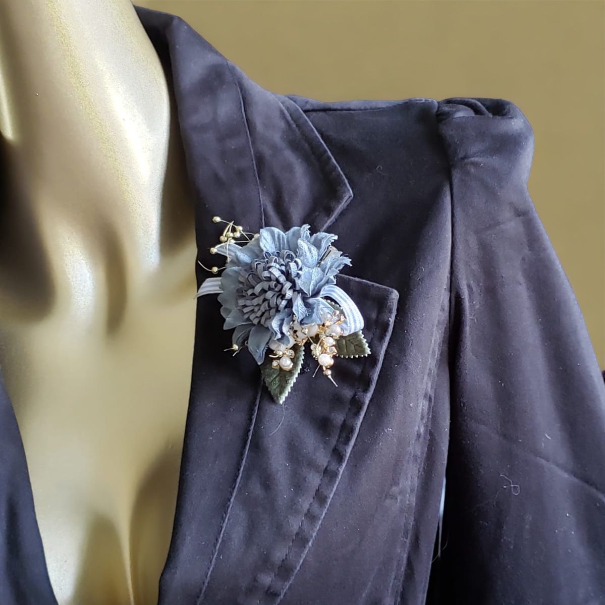 Fabric Collection 3D Flower Brooches (F7203)
