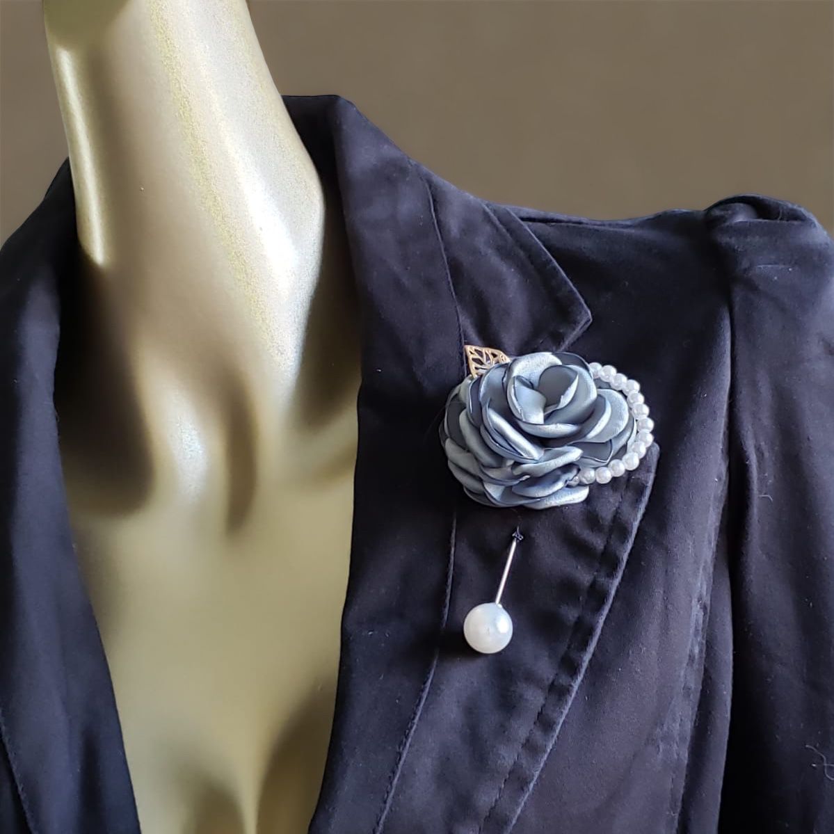 Fabric Collection 3D Flower Brooches (F 7201)