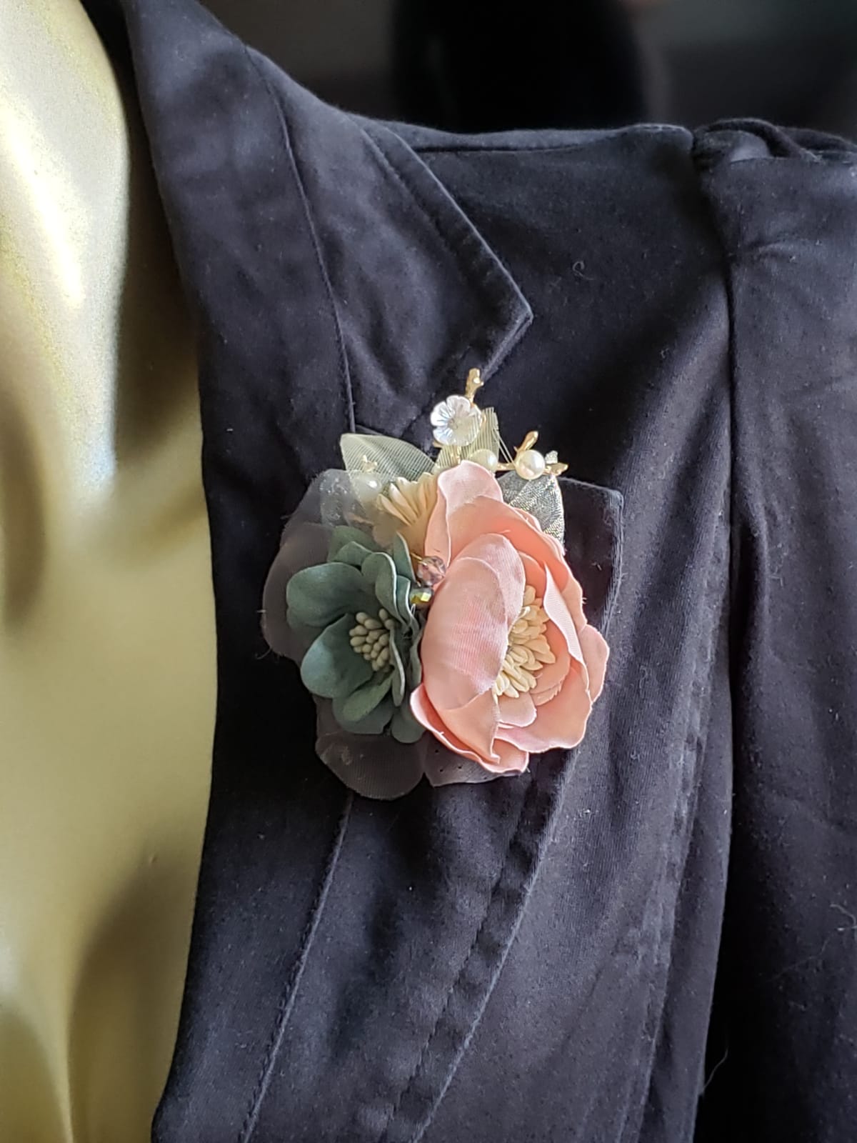 Fabric Collection 3D Flower Brooches (F 7208)