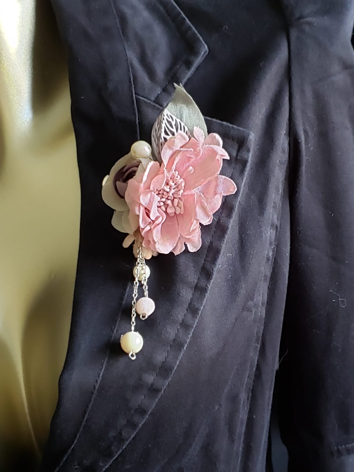 Fabric Collection 3D Flower Brooches (F7204)