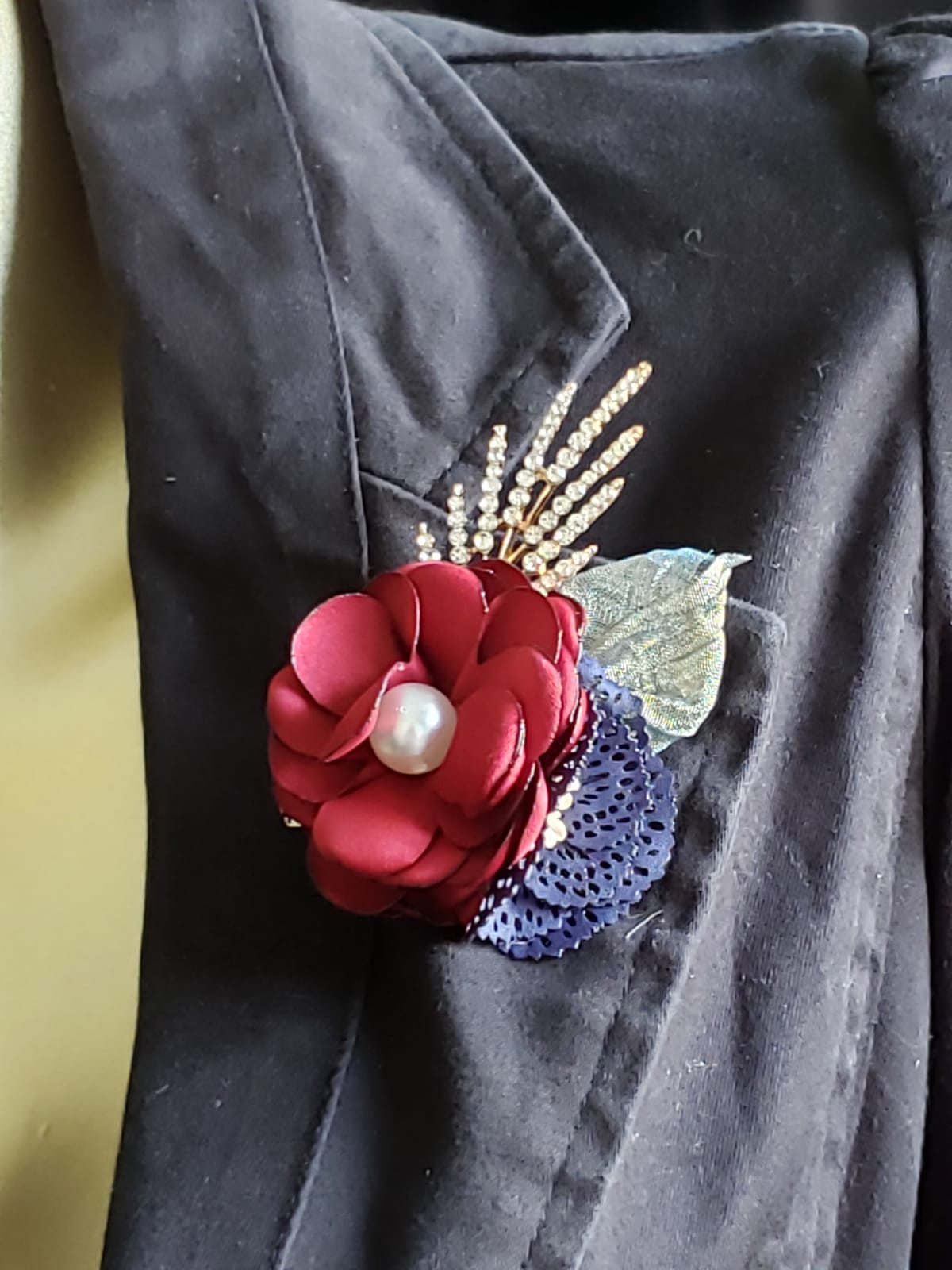 Fabric Collection 3D Flower Brooches (F 7207)