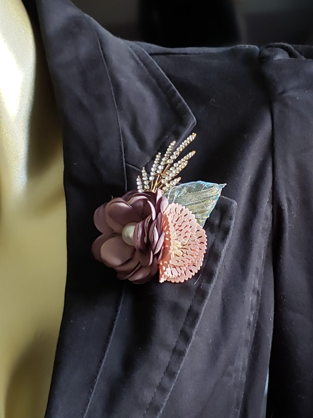 Fabric Collection 3D Flower Brooches (F 7207)