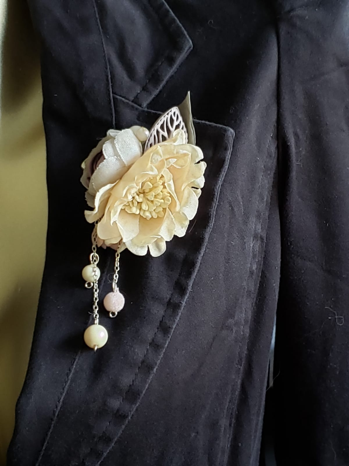 Fabric Collection 3D Flower Brooches (F7204)