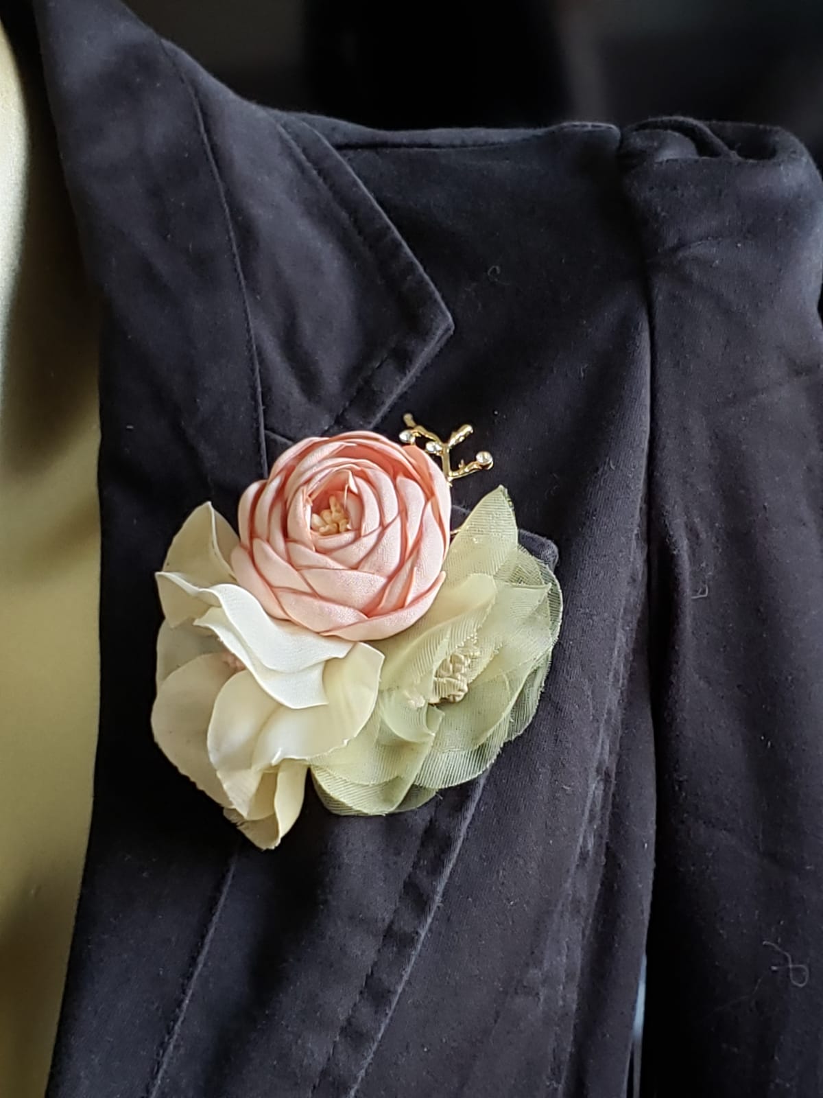 Fabric Collection 3D Flower Brooches (F 7206)