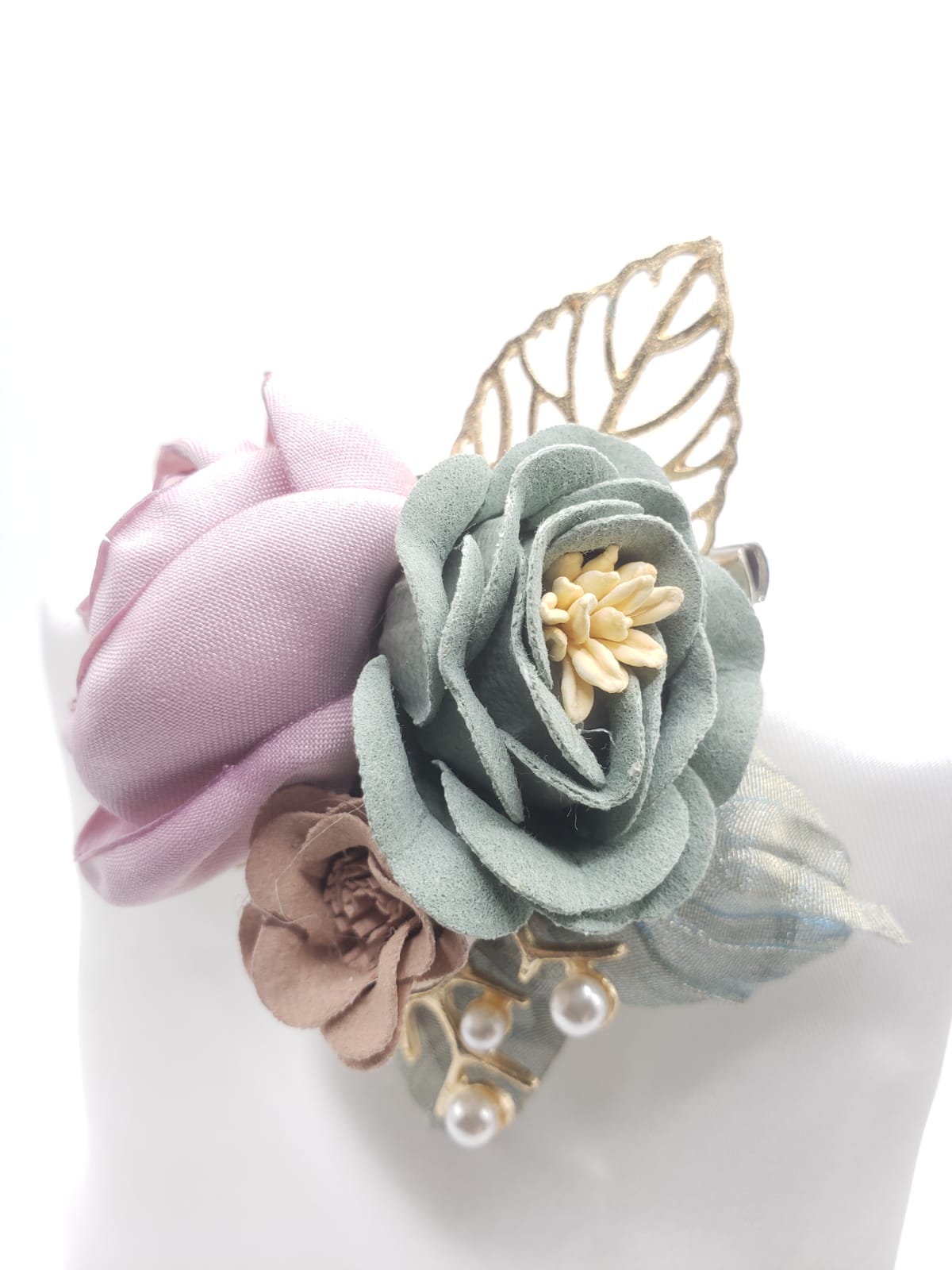 Fabric Collection 3D Flower Brooches (F7205)