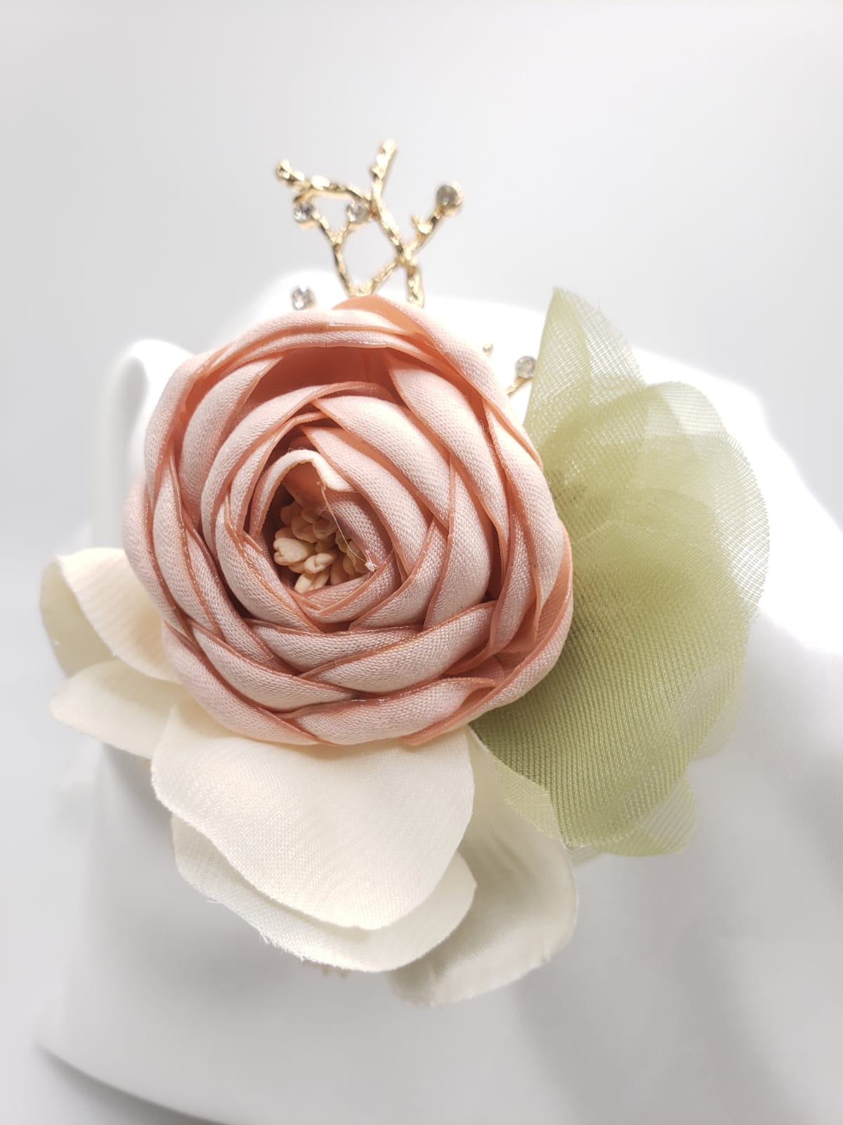 Fabric Collection 3D Flower Brooches (F 7206)