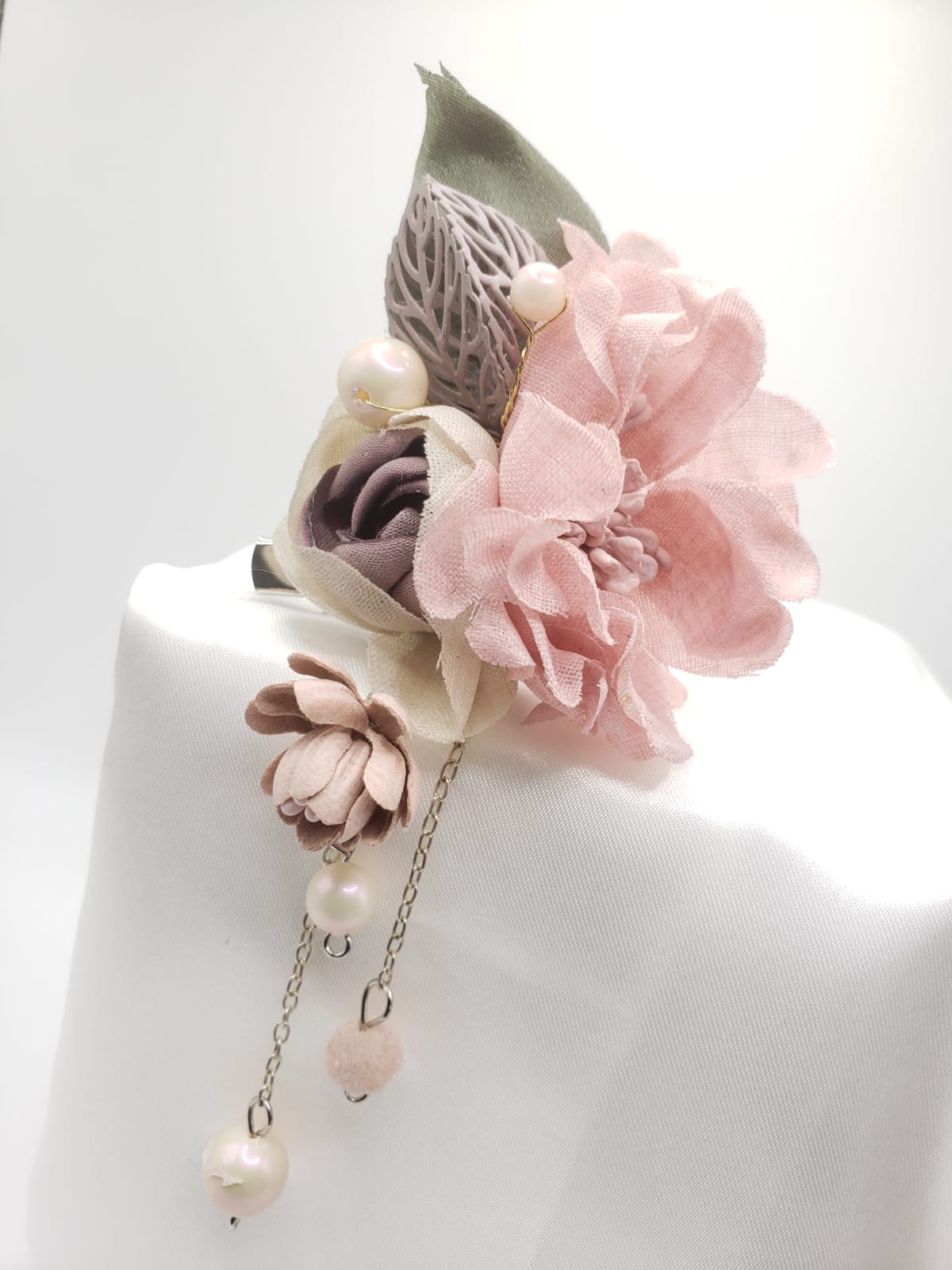 Fabric Collection 3D Flower Brooches (F7204)