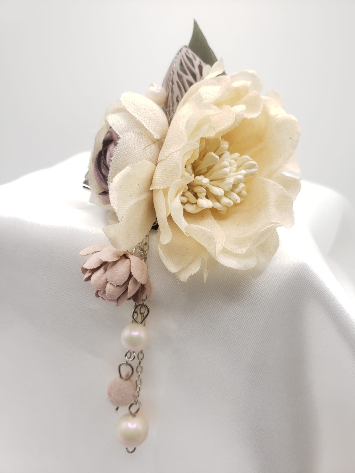 Fabric Collection 3D Flower Brooches (F7204)