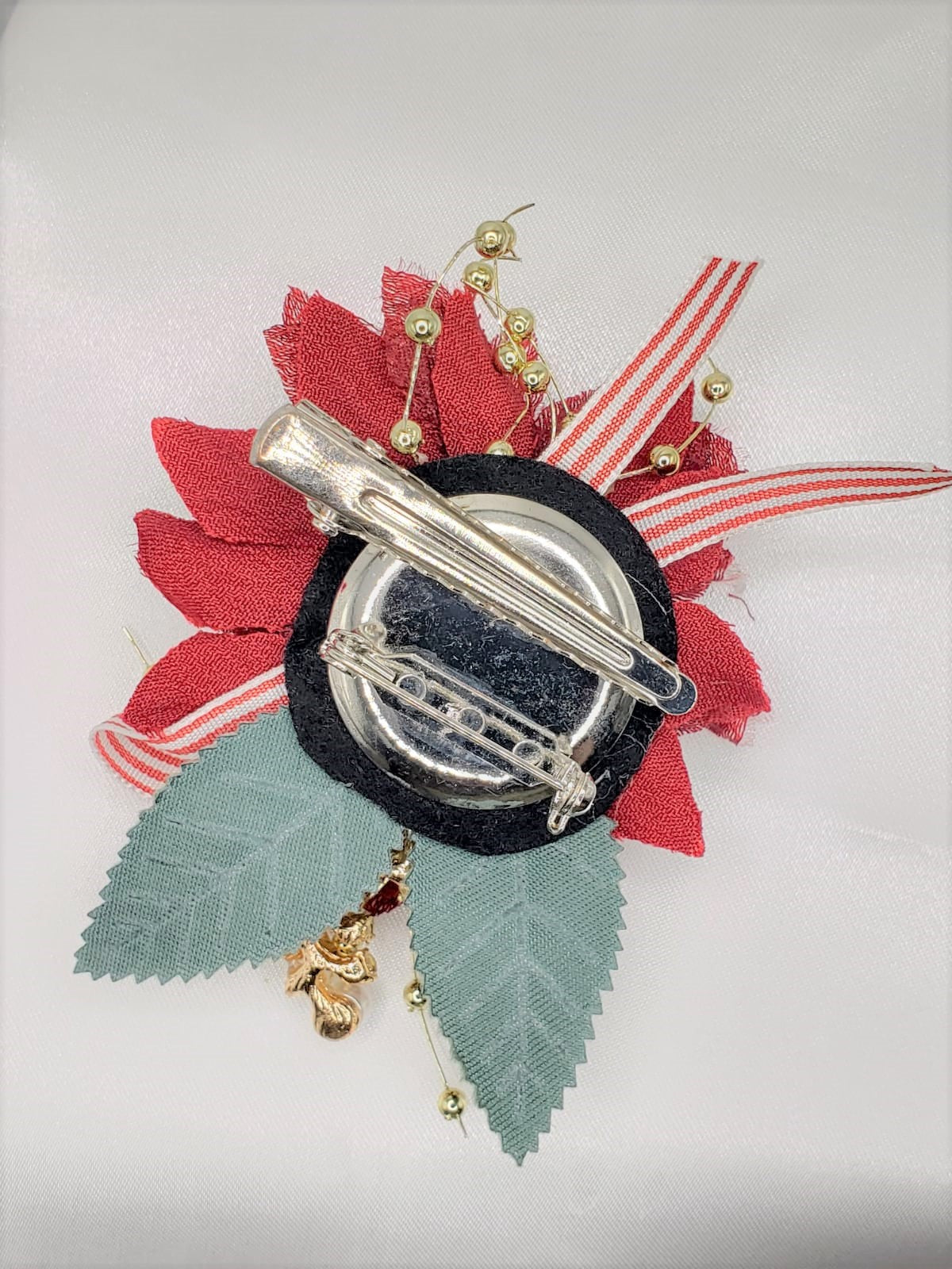 Fabric Collection 3D Flower Brooches (F7203)
