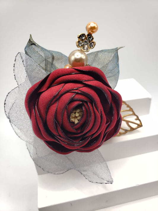 Fabric Collection 3D Flower Brooches (F 7202)