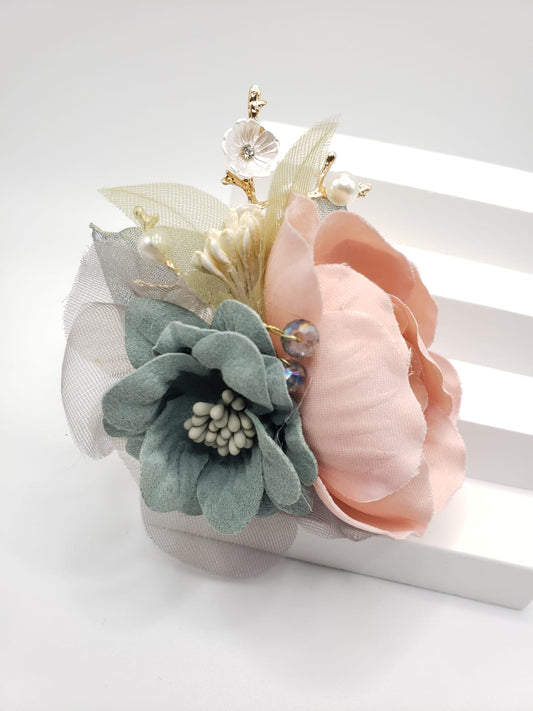 Fabric Collection 3D Flower Brooches (F 7208)